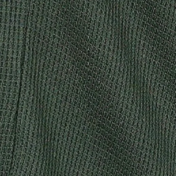 Solid Off Shoulder Loose Fit Waffle Long Sleeve Top - Picture 8 of 16